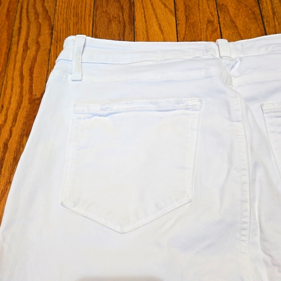 PAIGE ▪︎ Women's Cindy Crop, Raw Hem in White, Size 31, Like New - Picture 10 of 15